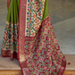 Traditional Patola Design Silk Saree with Rich Prints