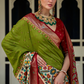 Traditional Patola Design Silk Saree with Rich Prints
