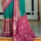 Traditional Patola Design Silk Saree with Rich Prints
