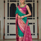 Traditional Patola Design Silk Saree with Rich Prints