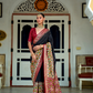 Traditional Patola Design Silk Saree with Rich Prints