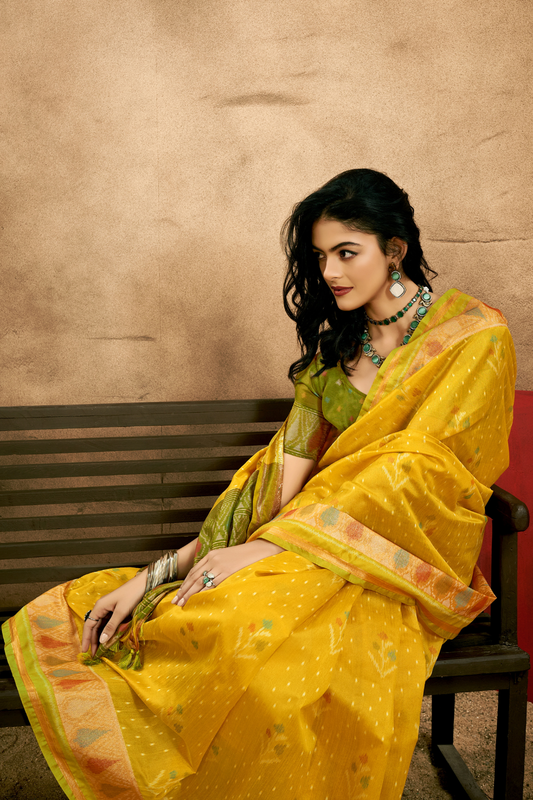 Regal Heritage Woven in Patola Handloom Silk Elegance