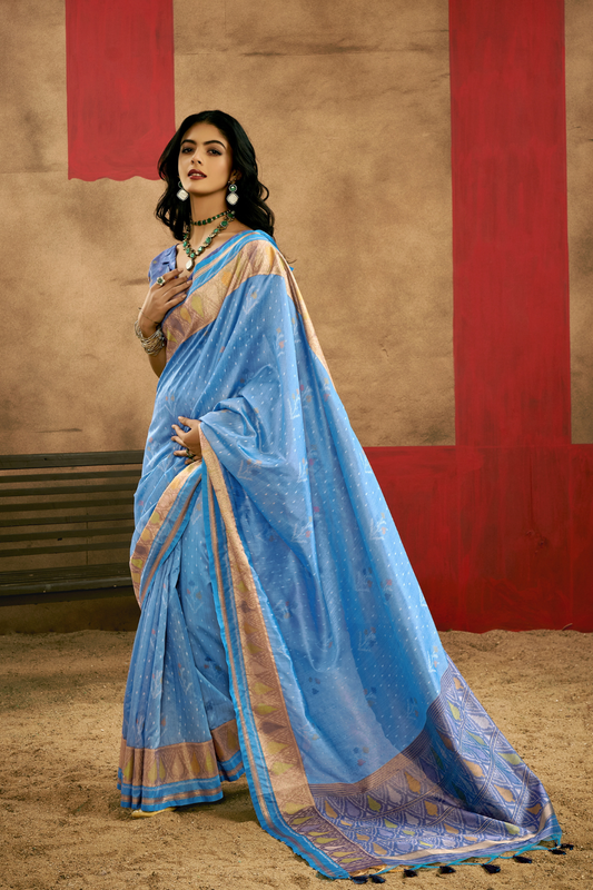 Regal Heritage Woven in Patola Handloom Silk Elegance