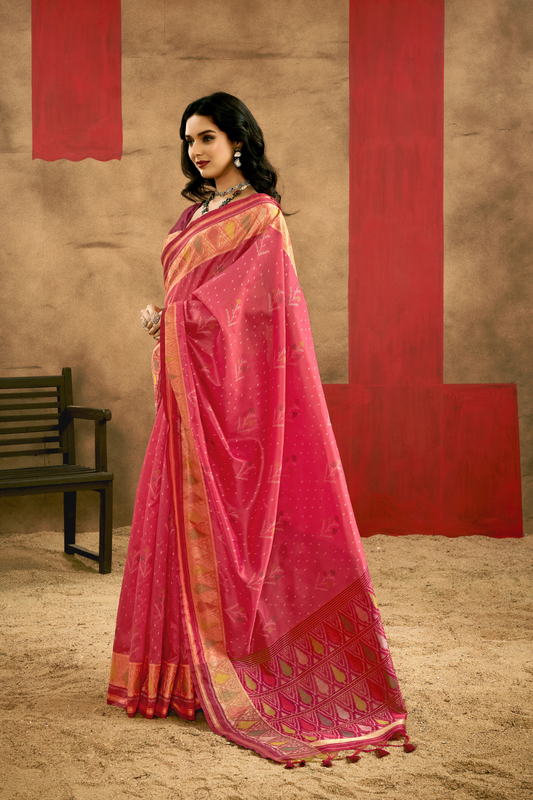 Regal Heritage Woven in Patola Handloom Silk Elegance