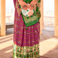 Elegant Patola Printed Art Silk Saree with Intricate Design