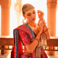 Elegant Patola Printed Art Silk Saree with Intricate Design