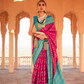 Elegant Patola Printed Art Silk Saree with Intricate Design