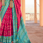Elegant Patola Printed Art Silk Saree with Intricate Design