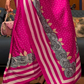 Printed Japan Satin Creep Saree with Elegant Flowing Drape