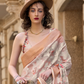 Poly Brasso Saree with Fine Handloom Weaving Detail