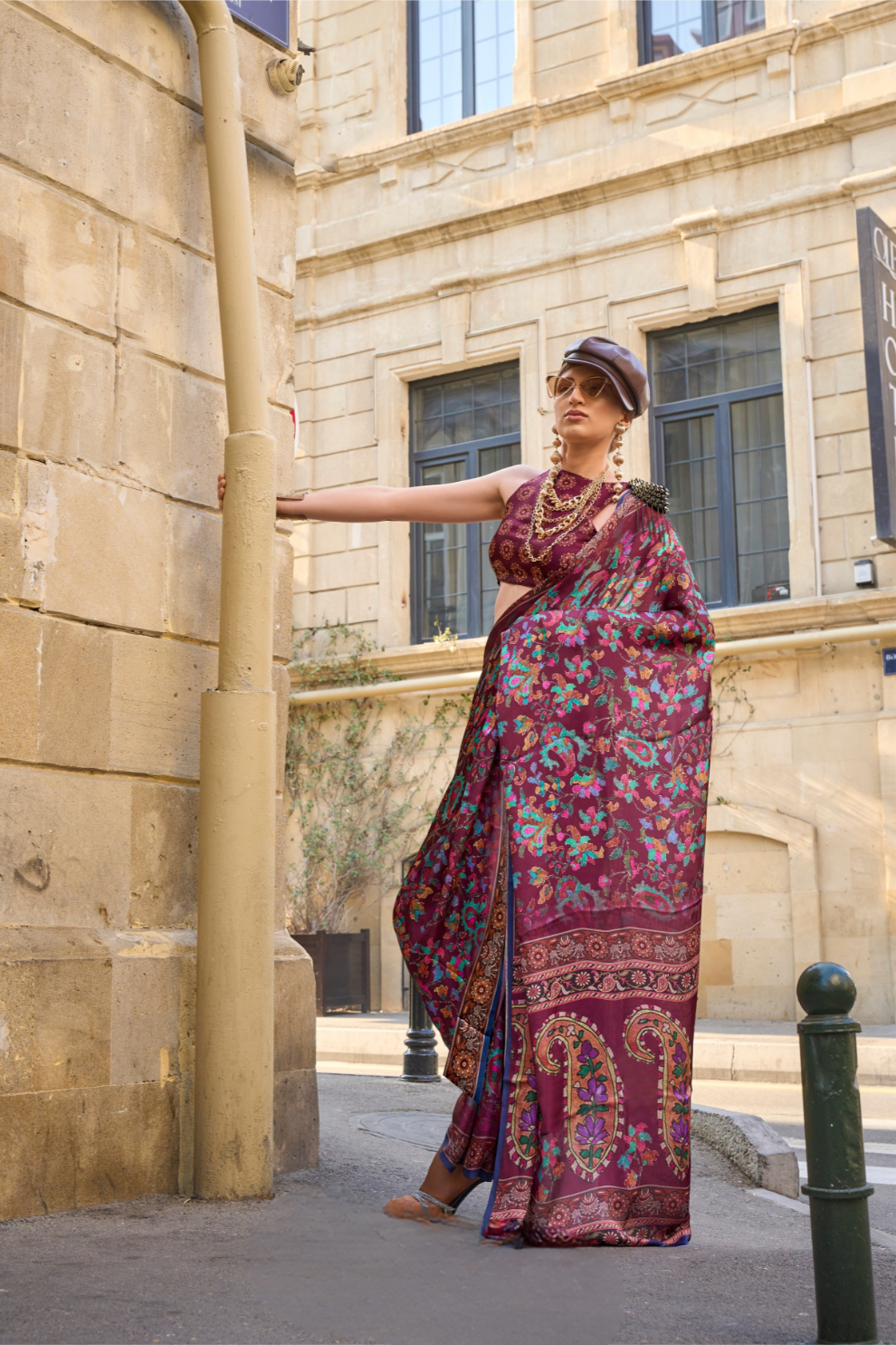 Casual Wear Satin Georgette Saree with Beautiful Digital Print