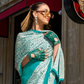 Printed Satin Crepe Saree with Soft Silky Fall and Shine