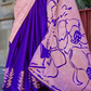 Printed Satin Crepe Saree with Soft Silky Fall and Shine