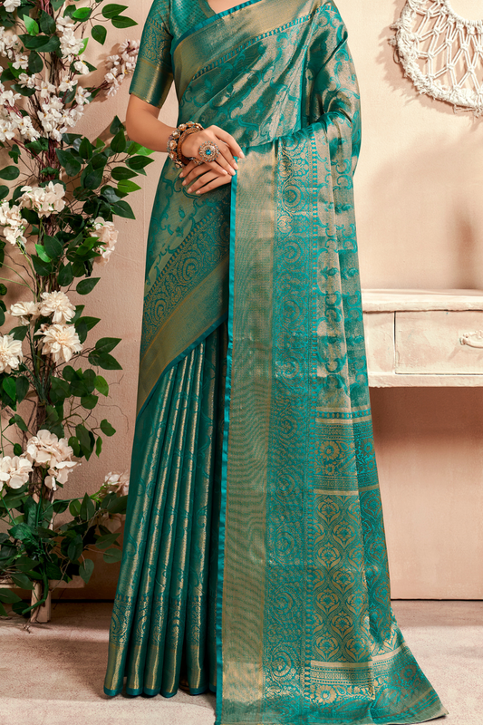 Pure Dharmavaram Silk Saree with Zari Weaving - LaVante Fashion