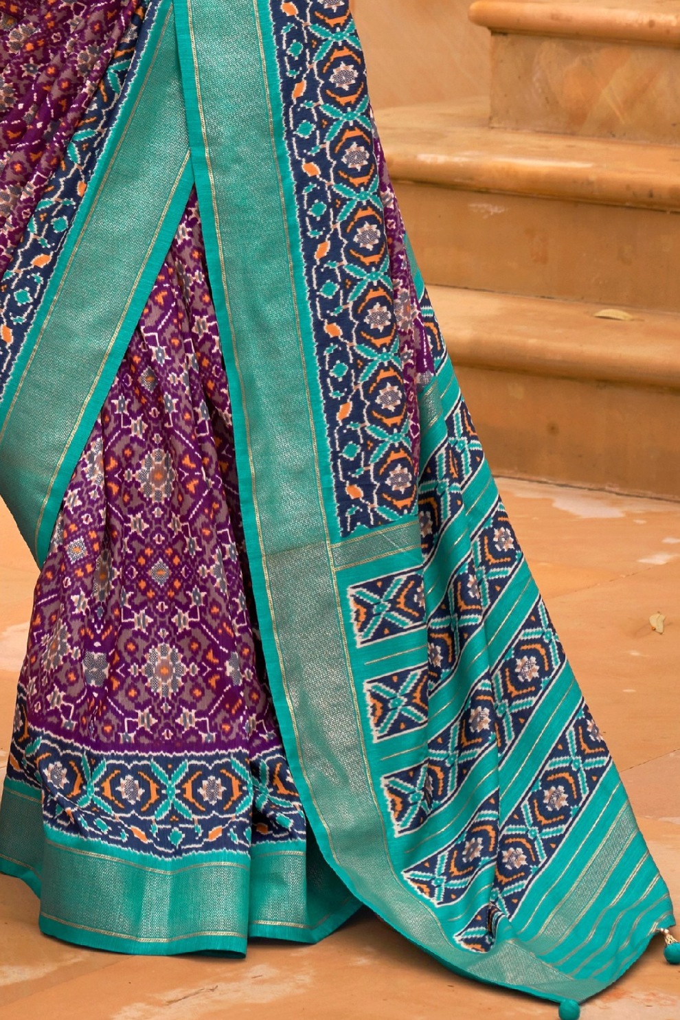 Timeless Patola Print Pure Dola Silk Saree Design