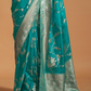 Pure Georgette Handloom Woven Silk Saree with Graceful Texture