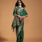 Pure Georgette Handloom Woven Silk Saree with Graceful Texture