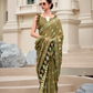 Elegant Whispers Pure Mal Mal Cotton Saree in Modern Digital Motifs - LaVante Fashion