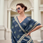Elegant Whispers Pure Mal Mal Cotton Saree in Modern Digital Motifs - LaVante Fashion