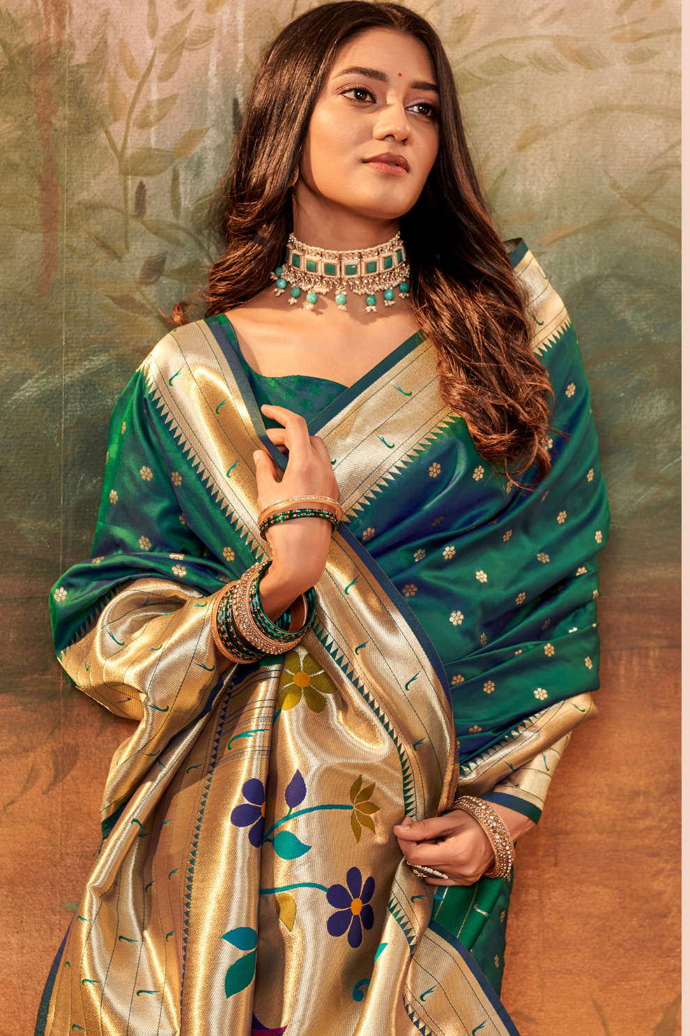 Pure Paithani Silk Saree with Zari Weaving - LaVante Fashion