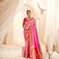 Pure Paithani Tissue Silk Saree with Rich Zari Border - LaVante Fashion