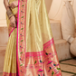 Pure Paithani Tissue Silk Saree with Rich Zari Border - LaVante Fashion