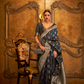 Satin Handloom Saree with Intricate Weaving Work