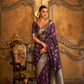 Satin Handloom Saree with Intricate Weaving Work