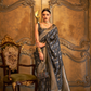 Satin Handloom Saree with Intricate Weaving Work