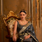 Satin Handloom Saree with Intricate Weaving Work