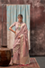 Lustrous Pure Satin Silk Saree with Banarasi Handloom Weave