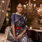 Pure Satin Saree with Elegant Handloom Weaving Design