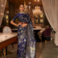 Pure Satin Saree with Elegant Handloom Weaving Design