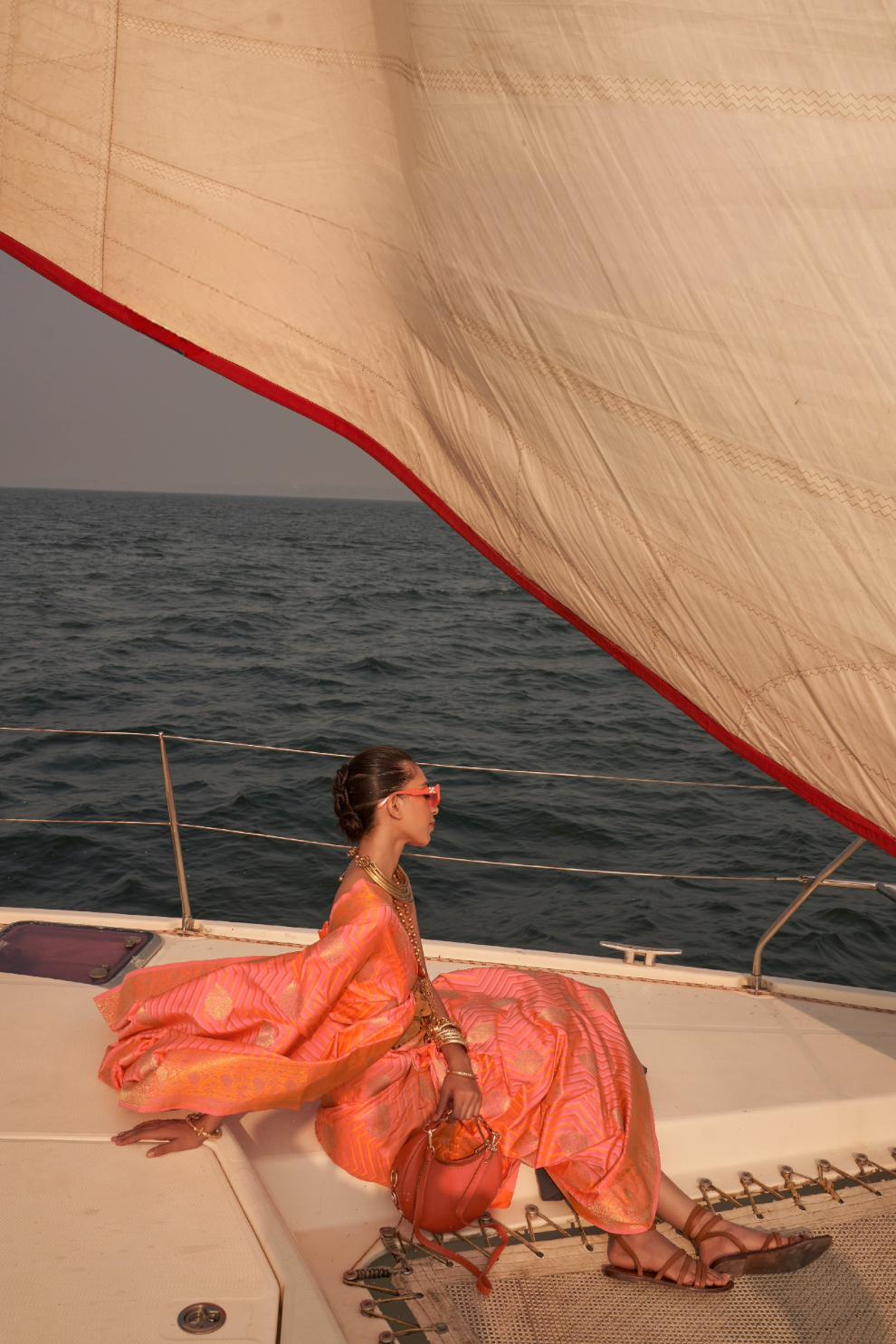 Regal Zari Woven Banarasi Saree with Traditional Motifs