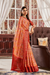 Glossy Pure Satin Silk Drape with Contemporary Digital Art - LaVante Fashion
