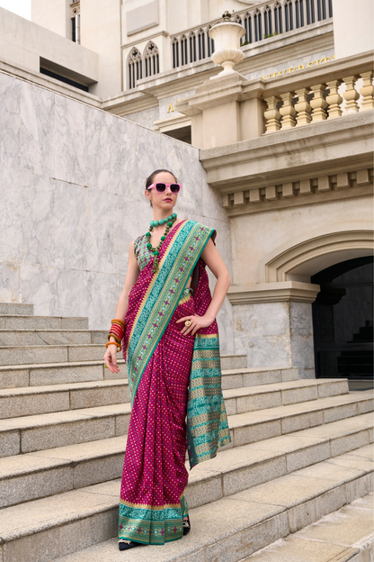 Royal Grace – Pure Soft Banarasi Silk Saree with Rich Zari Weaving - LaVante Fashion