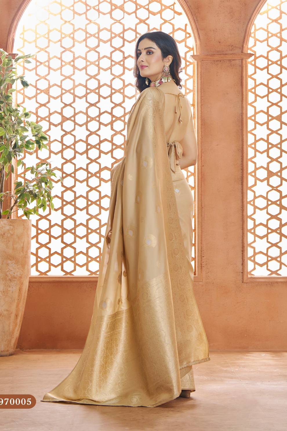 Pure Soft Banarasi Silk Saree with Traditional Zari Weaving - LaVante Fashion