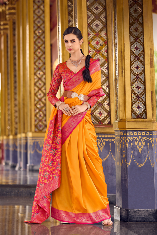 Pure Soft Banarasi Silk Saree with Traditional Zari Weaving - LaVante Fashion