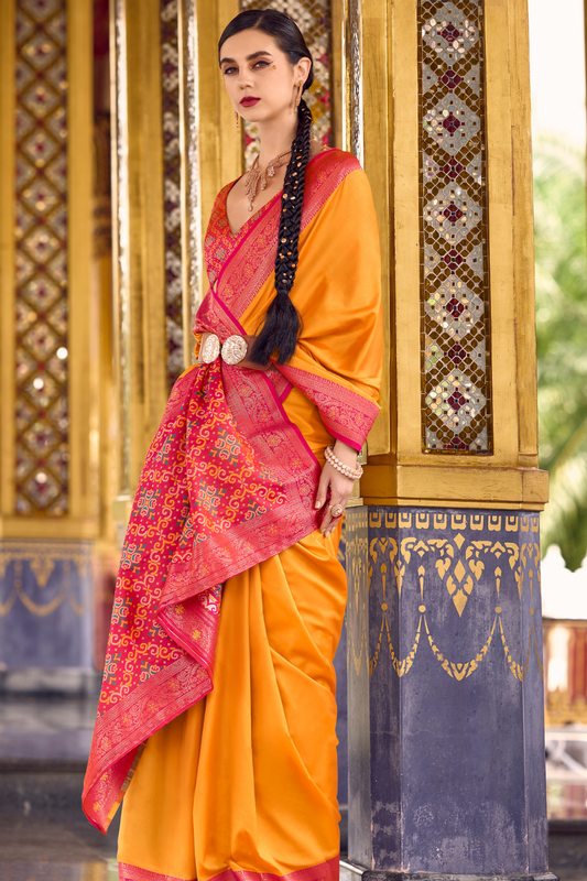 Pure Soft Banarasi Silk Saree with Traditional Zari Weaving - LaVante Fashion