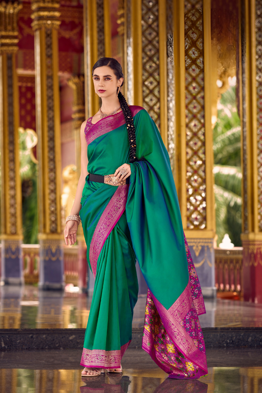 Pure Soft Banarasi Silk Saree with Traditional Zari Weaving - LaVante Fashion