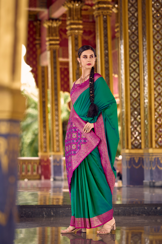 Pure Soft Banarasi Silk Saree with Traditional Zari Weaving - LaVante Fashion