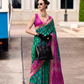 Soft Silk Saree with Ikkat Border and Classic Elegance - LaVante Fashion