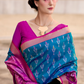 Soft Silk Saree with Ikkat Border and Classic Elegance - LaVante Fashion