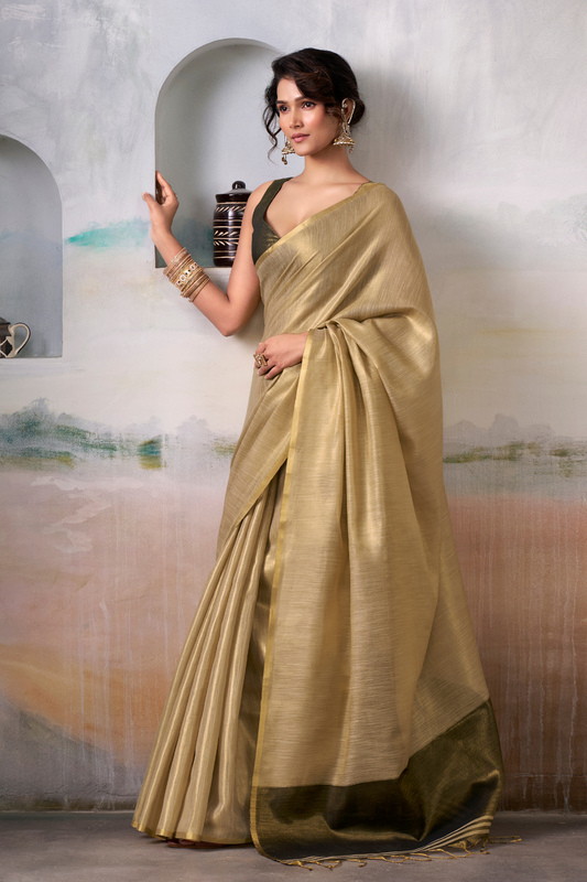 Lightweight Tissue Silk Saree with Luxurious Glow Finish