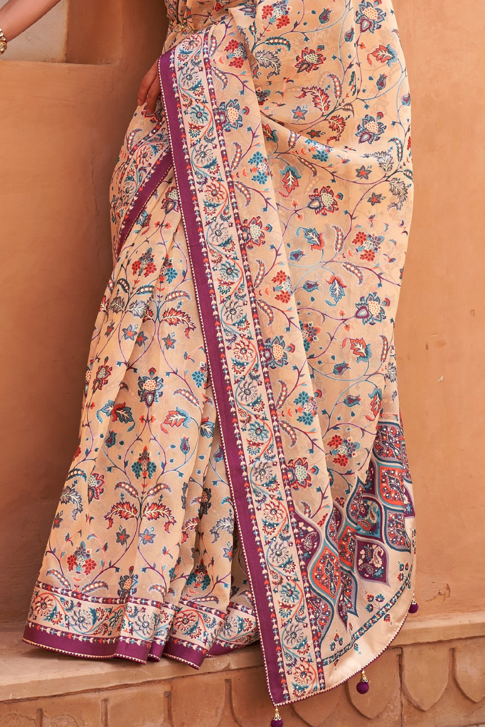 Elegant Tissue Silk Saree with Patola Designer Blouse