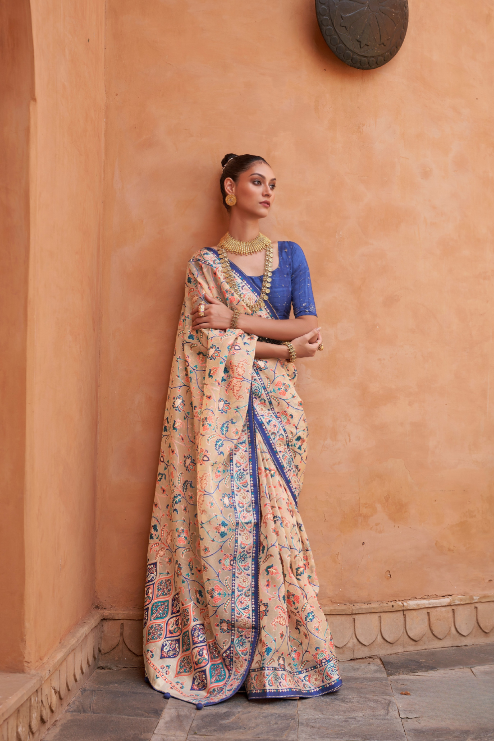 Elegant Tissue Silk Saree with Patola Designer Blouse