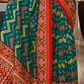 Pure Tussar Silk Saree with Patola Print & Lagdi Patta Pallu - LaVante Fashion