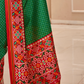 Pure Tussar Silk Saree with Patola Print & Lagdi Patta Pallu - LaVante Fashion
