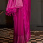 Pure Viscose Handloom Saree with Contrast Heavy Blouse