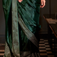 Pure Viscose Handloom Saree with Contrast Heavy Blouse